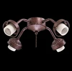Minkaaire Ma K1 4 Light Fitter Fan Kit - Antique Pecan. Fixed Price $17.69.
