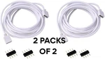(2) 2-packs Rgbzone 9.9 Ft 4-pin Extension Cable For Rgb Led Light Strip. Fixed Price $16.50.
