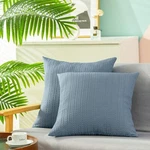 Calitime Throw Pillow Cases Waffle Weave Textured Soft 16x16 Inch. (2 Pack) New. Fixed Price $17.95.