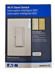 New Eaton Wfsw15-c2-bx-lw Wi-fi Smart Switch - White / Lt Almond Ivory, 15a. Fixed Price $16.75.