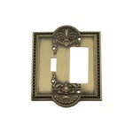 Nostalgic Warehouse Mea Swplt Tr Meadows Vintage 2 Gang Single - Brass. Fixed Price $41.25.
