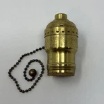 Antique General Electric Pull Chain Brass Socket Pulls Nicely Made In The Usa. Fixed Price $24.99.