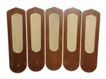 Set Of 5 Vintage 52" Ceiling Fan Blades W/ Cane Inserts Gulf Coast Synlix. Fixed Price $74.99.