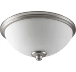 Quorum 2389-9165 Alton 11" 3-light Satin Opal Glass Light Kit In Nickel. Fixed Price $108.00.