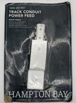 Hampton Bay 2400w White Track Lighting Conduit Power Feed Connector 120v. Fixed Price $10.99.