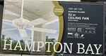 Hampton Bay Barrow Island Ceiling Fan, 52 In. Indoor/outdoor, White. Fixed Price $84.99.