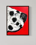 Dalmatian 12x16 Canvas Vibrant Animal Dog Polka Dot Wall Pet Decor Original Art. Fixed Price $210.00.