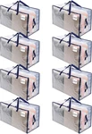 8 Pack Moving And Storage Bags, Heavy Duty, Alternative To Boxes, Large P. Fixed Price $62.99.