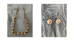 Pittsburgh Steelers Fan Bead Necklace Plus Earrings W/ Team Logo - Nfl Football. Fixed Price $19.99.
