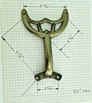 52" Antique Brass Ceiling Fan Blade Arm Replacement Bracket Hunter & Hampton Bay. Fixed Price $11.95.
