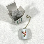 Porcelain Fan Chain Pull Hummingbird Vintage Original Box Giftco Decor Vtg. Fixed Price $12.99.