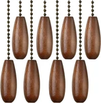 Akahttbn Decorative Extension 12 Inches Walnut Color Wooden Pull Chain Fan Pulls. Fixed Price $14.36.