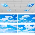 Blue Sky Fluorescent Light Cover Set 4 Piece Lighting Diffuser For Home Office. Fixed Price $26.59.