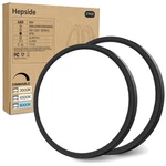 Dimmable Black Flush Mount Led Ceiling Lights - 12inch 2pack For Bright Spaces. Fixed Price $50.99.