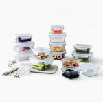 Glasslock Oven And Microwave Safe Glass Food Storage Containers 28 Piece Set. Fixed Price $70.99.