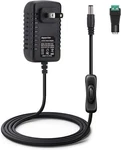 12v Power Supply With Switch For Led Light 5.5x2.1mm Plug Adapter, Black. Fixed Price $19.07.