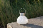 Allsop Solar Glass Tea Lantern-white. Fixed Price $39.99.