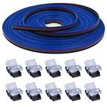 10 Pack Led Solderless Connector For Strip To Wire Quick Connection, With.... Fixed Price $14.20.