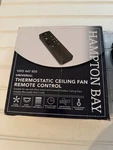 Hampton Bay 3-speed Universal Ceiling Fan Thermostatic Remote Control 1005447808. Fixed Price $28.85.