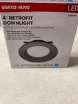 Satco S11834r1 4" Led Recessed Light Trim Ic Rated Dimmable, Adjustable Cct. Fixed Price $12.98.