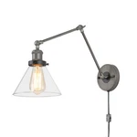 Lnc Swing Arm Wall Glass, Glass Lamp With Plug In Cord For Bedroom, Reading. Fixed Price $45.01.