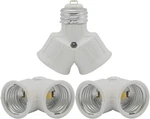 E26 Twin Light Bulb Adapter,emnooti Medium Screw Socket Splitter Converter,light. Fixed Price $11.37.