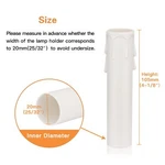 4 Inch Tall Candle Socket Covers White Plastic Sleeves Chandelier. Fixed Price $20.08.