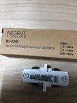 Nora Lighting Nt-2310 Two Circuit Straight Connector White 120v 60hz 5 Pack. Fixed Price $25.00.