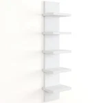 Best Fun Memories 5 Tier Wall Shelf Unit, White Floating Shelves For Storage -. Fixed Price $48.75.