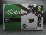 Hunter Antero 44 In. Express Indoor Matte Silver Ceiling Fan W/ Light Kit. Fixed Price $99.99.