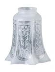 B&p Lamp 2 1/4" Etched Filigree Shade. Fixed Price $60.40.