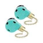 Ceiling Fan 3 Speed Pull Chain Switch Control Replacement, 2pcs Brass. Fixed Price $12.86.