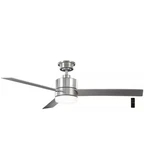 Hampton Bay Madison 52in Integrated Led Brushed Nickel Fan Silver - Ak30a-bn. Fixed Price $99.79.