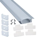 Litever 10 Pack Recess Aluminum Channels For Led Strips 1 Meter / 3.3 Ft- Flush. Fixed Price $71.24.