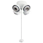Ceiling Fan 4 Light Turtle Fitter Led In Matte White. Fixed Price $114.95.