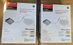 Lot Of 2 Lightolier 4" Led Flat Downlight, 4-3/4" L, 700 Lumens Fd4r4cct. Fixed Price $19.99.
