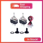 Dmwd 2pcs Heavy Duty Rocker Toggle Switch 0-250v 15a Dpdt 6 Pins 3 Positions On-. Fixed Price $16.66.