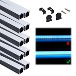 Muzata 10pack 3.3ft/1m U Shape Led Channel System With Milky White Cover U108. Fixed Price $62.99.