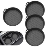 Ferianl 4pcs Car Cup Holder Coaster, 2.75 Inch Silicone Non-slip Insert Black. Fixed Price $10.71.