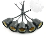 Zyamy 5pcs Simple Screw Type E26 E27 Temporary Light Socket, Flame Black. Fixed Price $14.52.