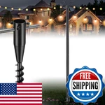 Keplrend String Light Poles For Outside 9.3 Ft - 2 Pack Outdoor Patio Decor. Fixed Price $101.18.