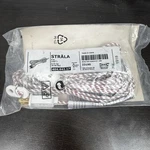 New Ikea Strala 157" (4m) Cord On/off Switch White With Red Stripe 404.442.17. Fixed Price $19.97.