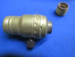 Eagle Brass Keyed Lamp Socket For E17 Base Bulbs With A E12 Adapter. Fixed Price $15.00.