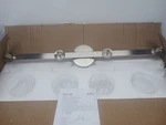 Joosenhouse Bathroom Vanity Light Fixture 4-light Milky Glass Wall Sconce Nickel. Fixed Price $46.99.