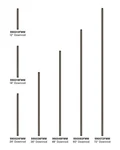 60" Downrod In Metallic Matte Bronze. Fixed Price $72.00.