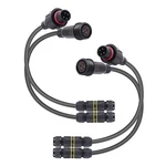 Yetor Waterproof Connectors 4 16awg 4pin Led Connector With M20, Black. Fixed Price $54.03.