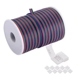 C-able 100ft(30.5m) 22 Awg 4pin Rgb Wire Extension Cable With Spool, Led Ligh.... Fixed Price $32.47.