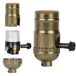 Jutorosy 2-way Lamp Socket Replacement, E26 Base Ul Listed, Champagne Gold. Fixed Price $9.00.