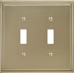 Amerock Bp36515 Gold Mulholland Double Switch Outlet Wall Plate. Fixed Price $18.47.