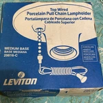 Leviton Porcelain Pull Chain Lampholder E26 Medium Base 660w 250v Ul 29816-c. Fixed Price $8.00.
